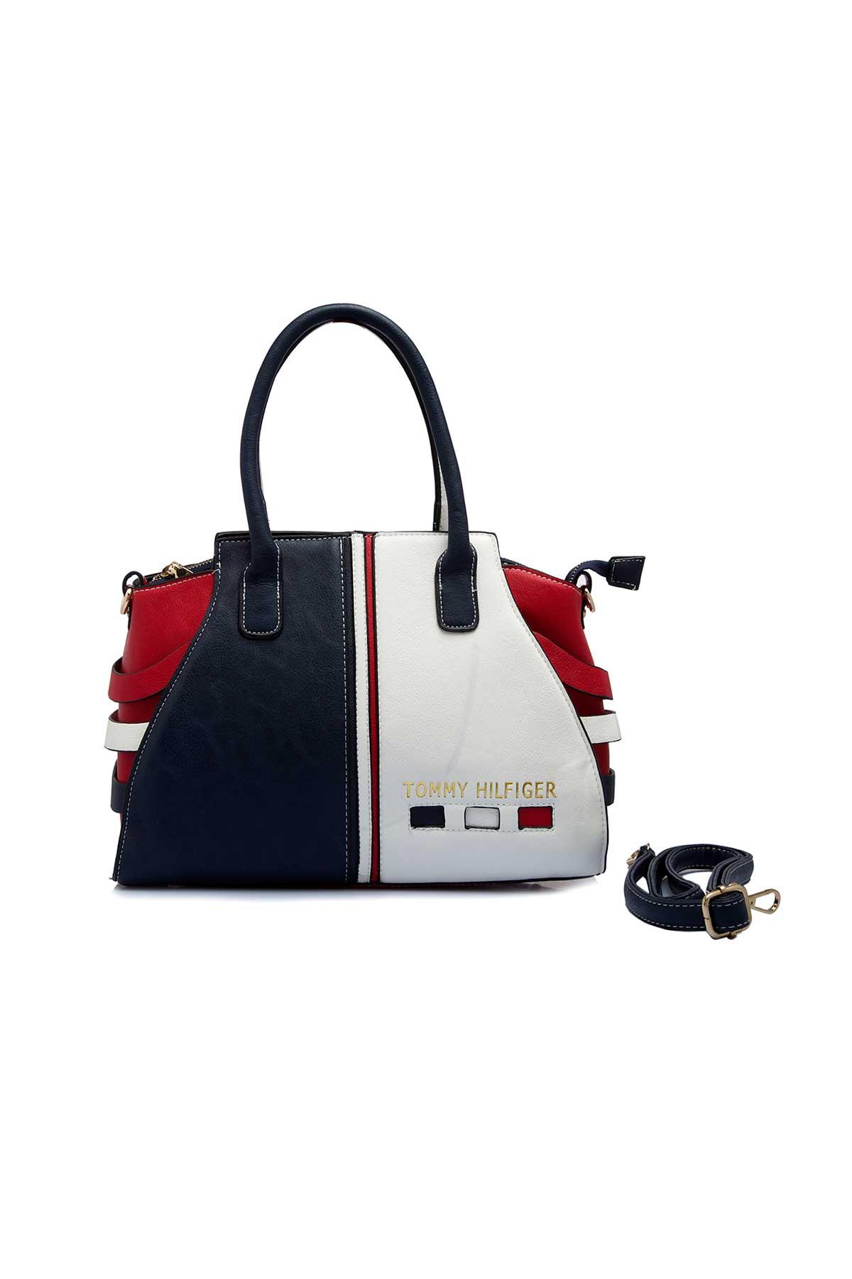 tommy hilfiger bags red and white