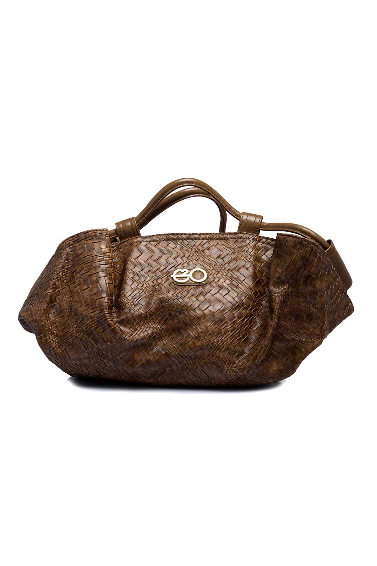 Saddle brown Hand bag by E2O for rent online FLYROBE