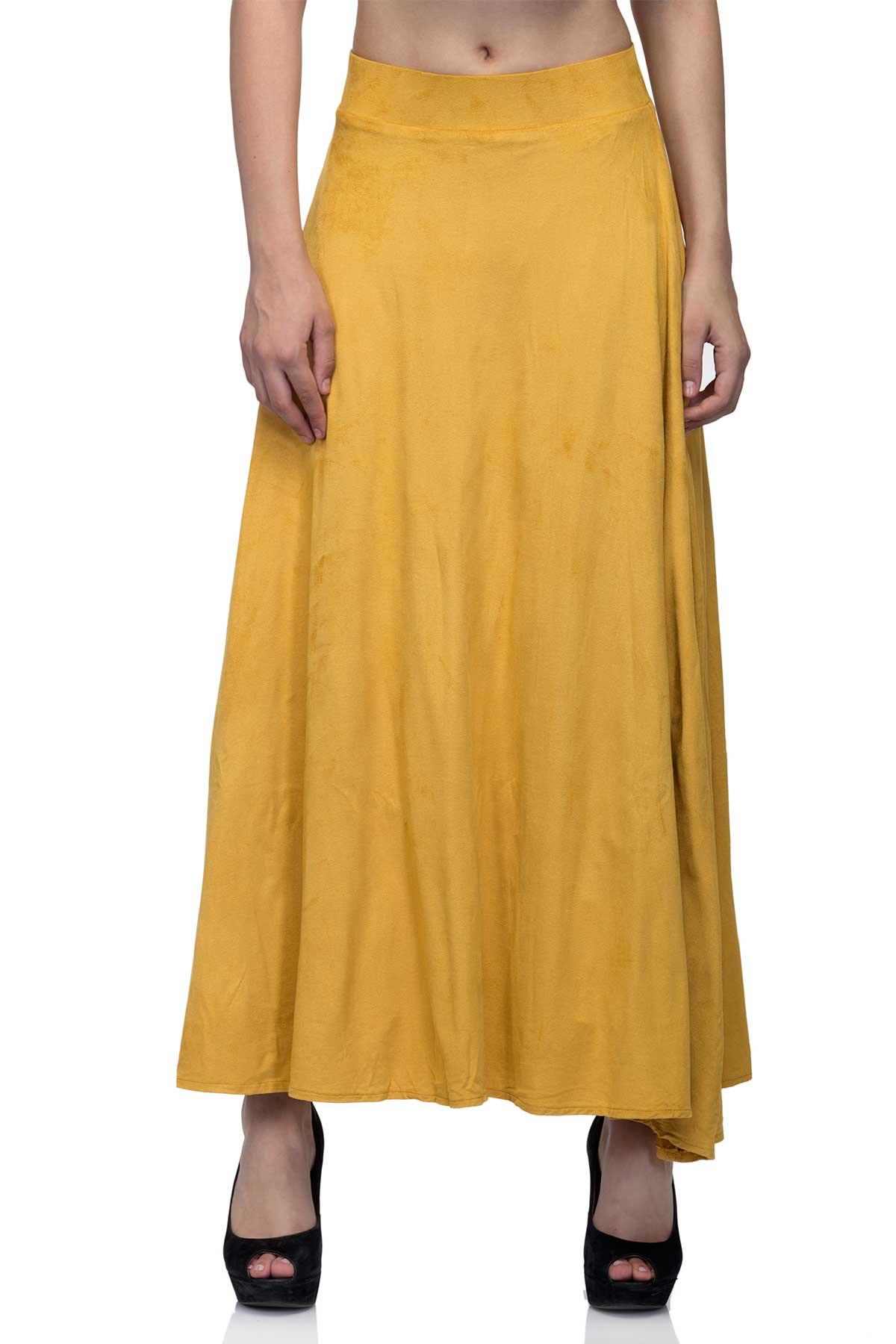 Mustard Yellow Silk Embroidery Hand Butta Work Kurti  Skirt  BRITHIKA  Luxury Fashion
