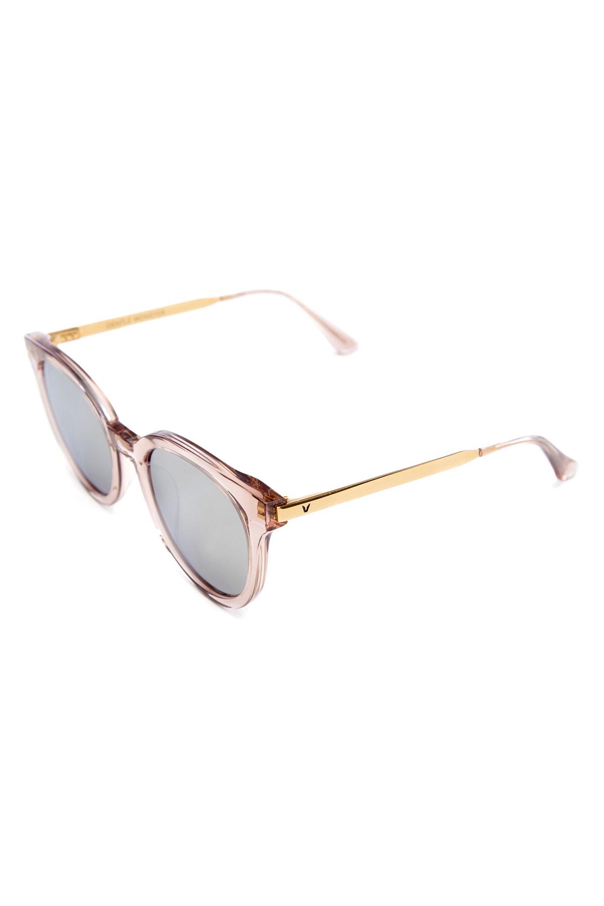 Transparent peach and gold Transparent Frame by Gentle Monster for