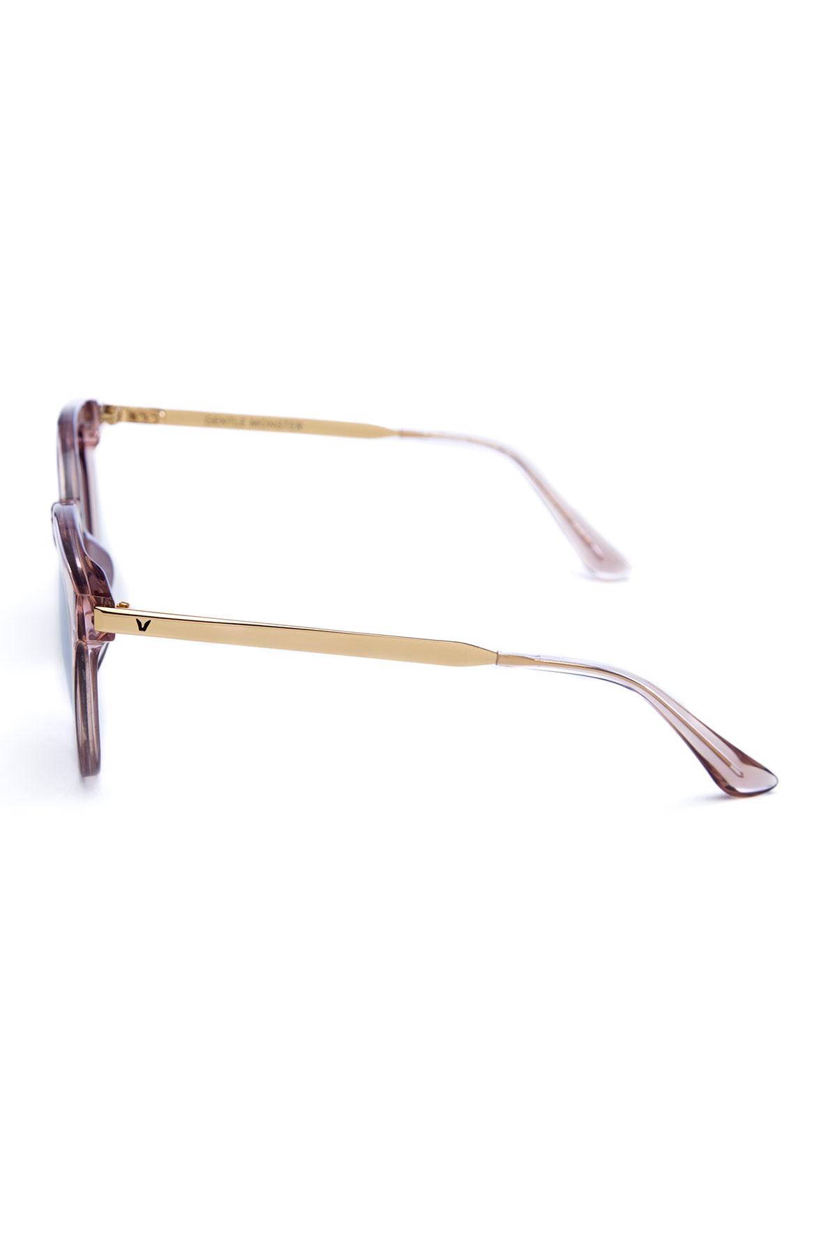 Transparent peach and gold Transparent Frame by Gentle Monster for