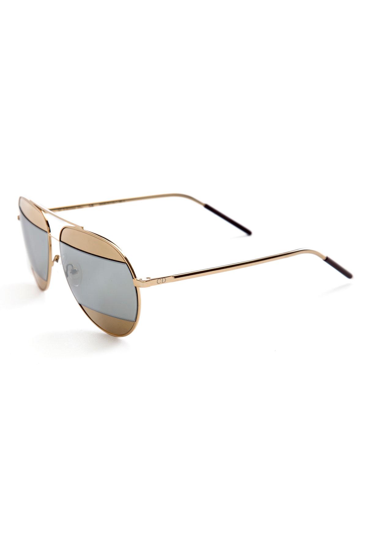 gold mirrored aviator sunglasses