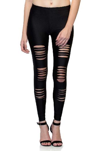 Goth Skeleton Graphic Ladder Ripped Leggings, M1807611, Black, M: Buy Online  at Best Price in Egypt - Souq is now Amazon.eg