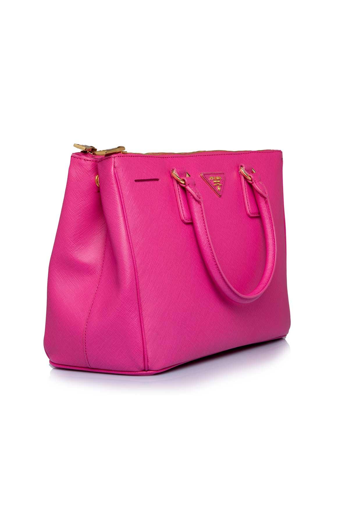 Saffiano Lux Large Double-Zip Tote