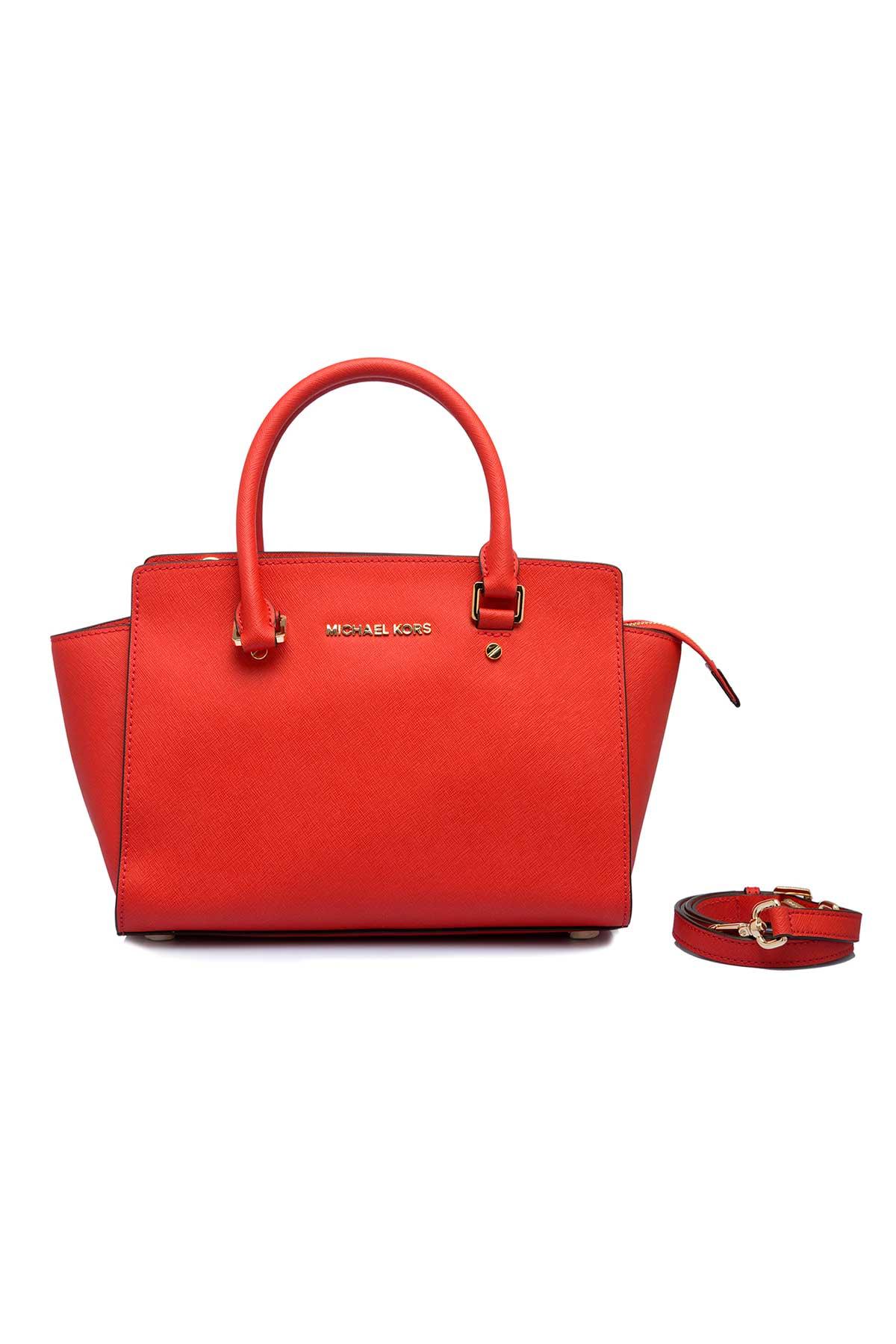 Michael Kors Hamilton Small Leather Satchel Key Lock Crossbody Bag (Merlot)  | Leather satchel, Crossbody bag, Satchel