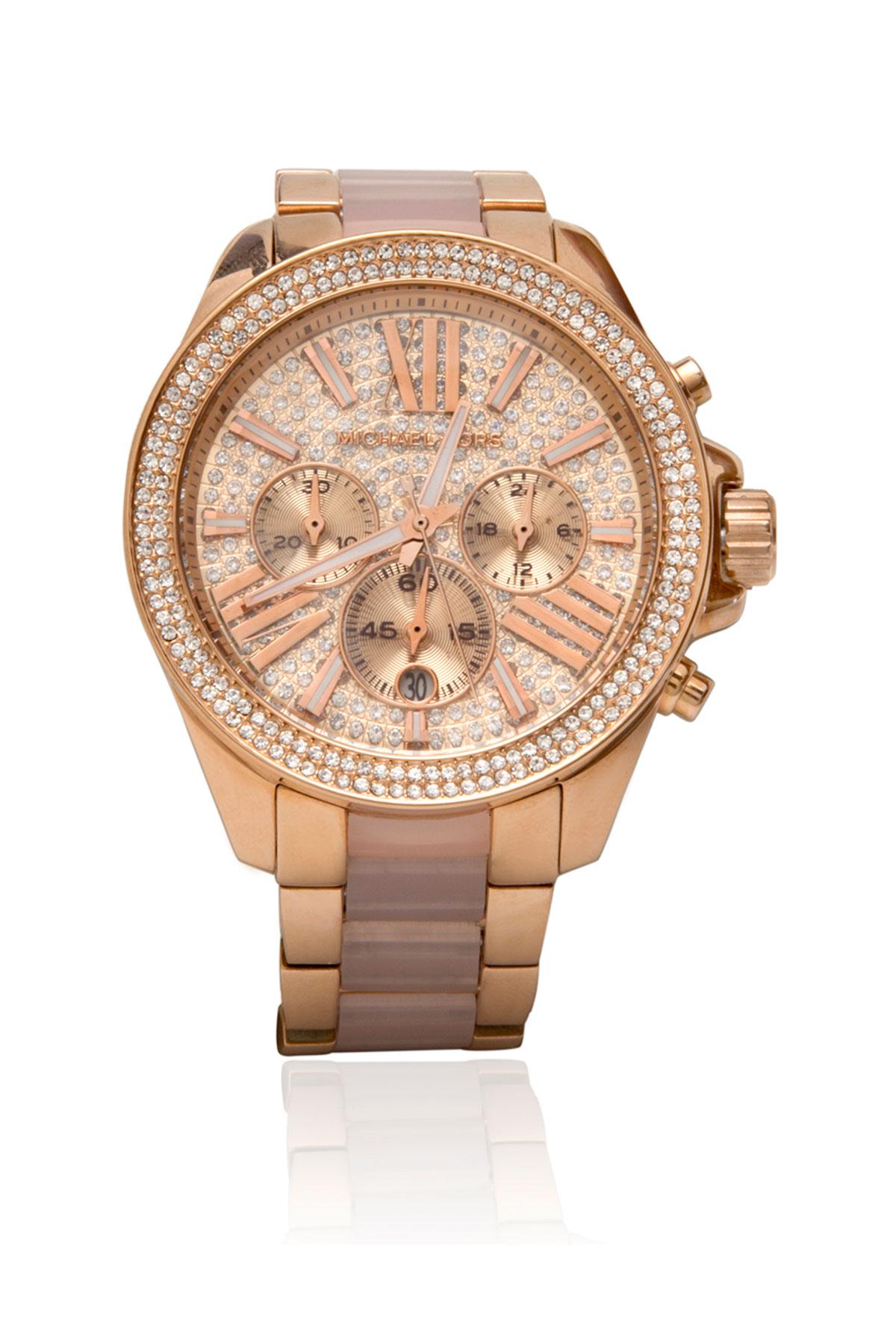 Michael Kors Womens Chronograph Rose Gold Watch MK5331  Dore Jewelry