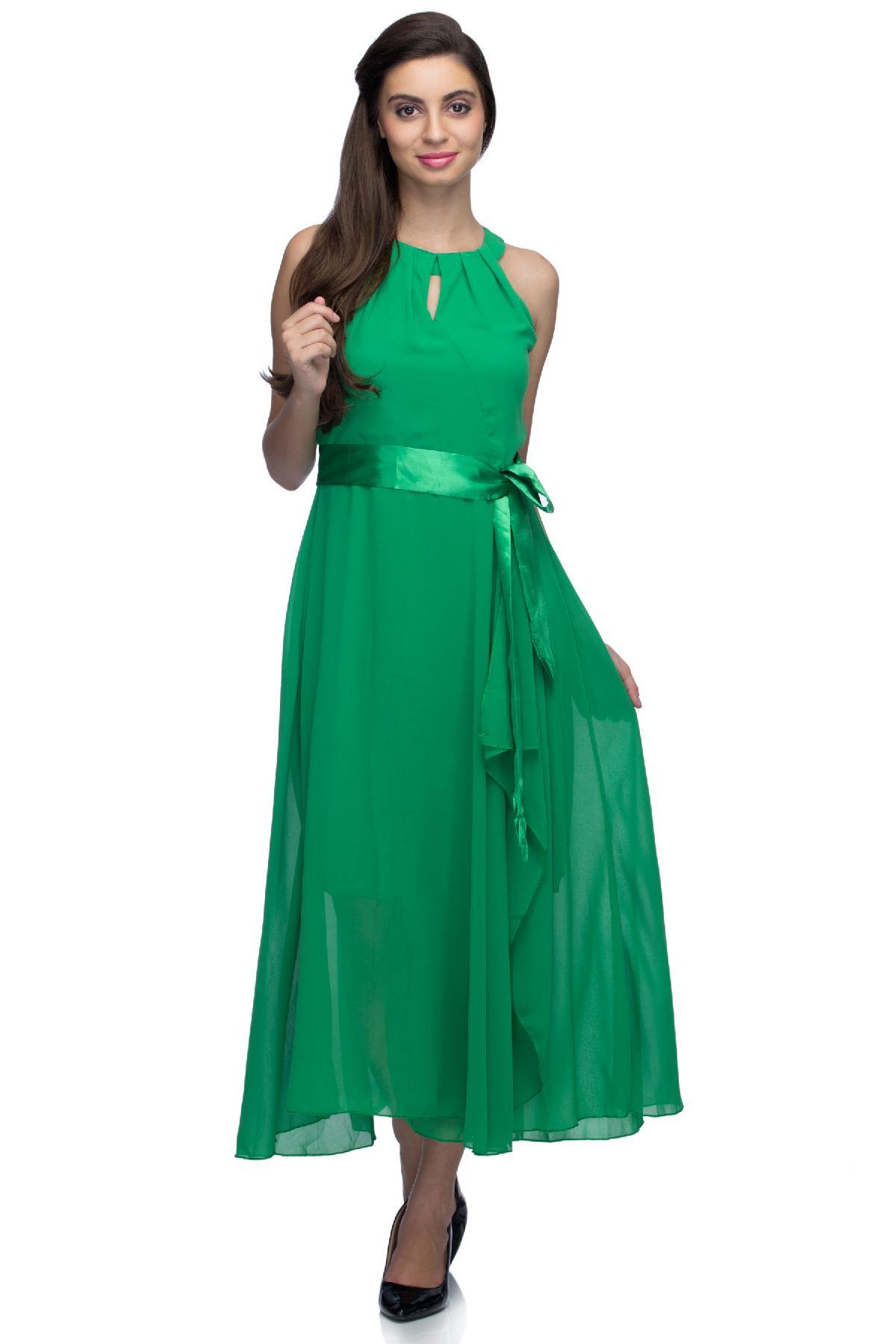 Green Leaf Kaftan One Piece Dress