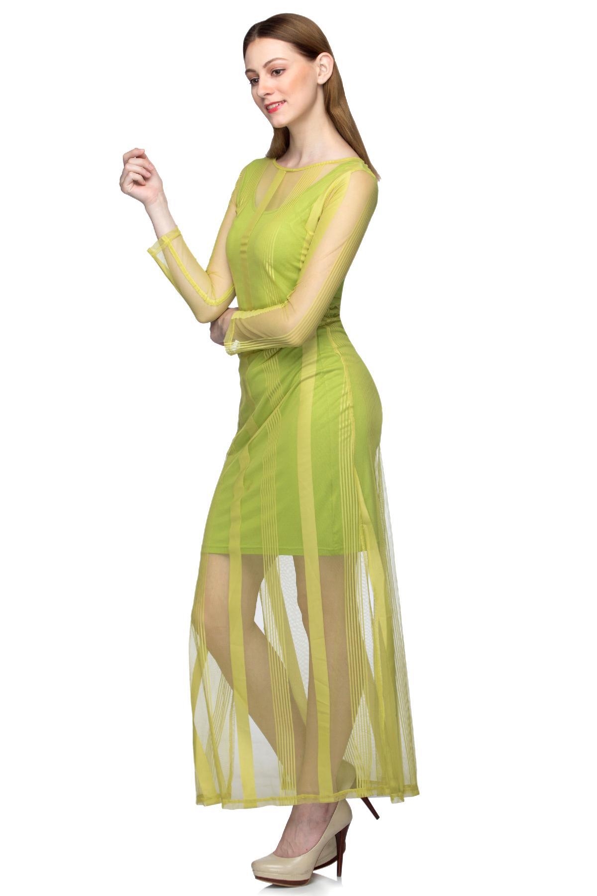 lime maxi dress