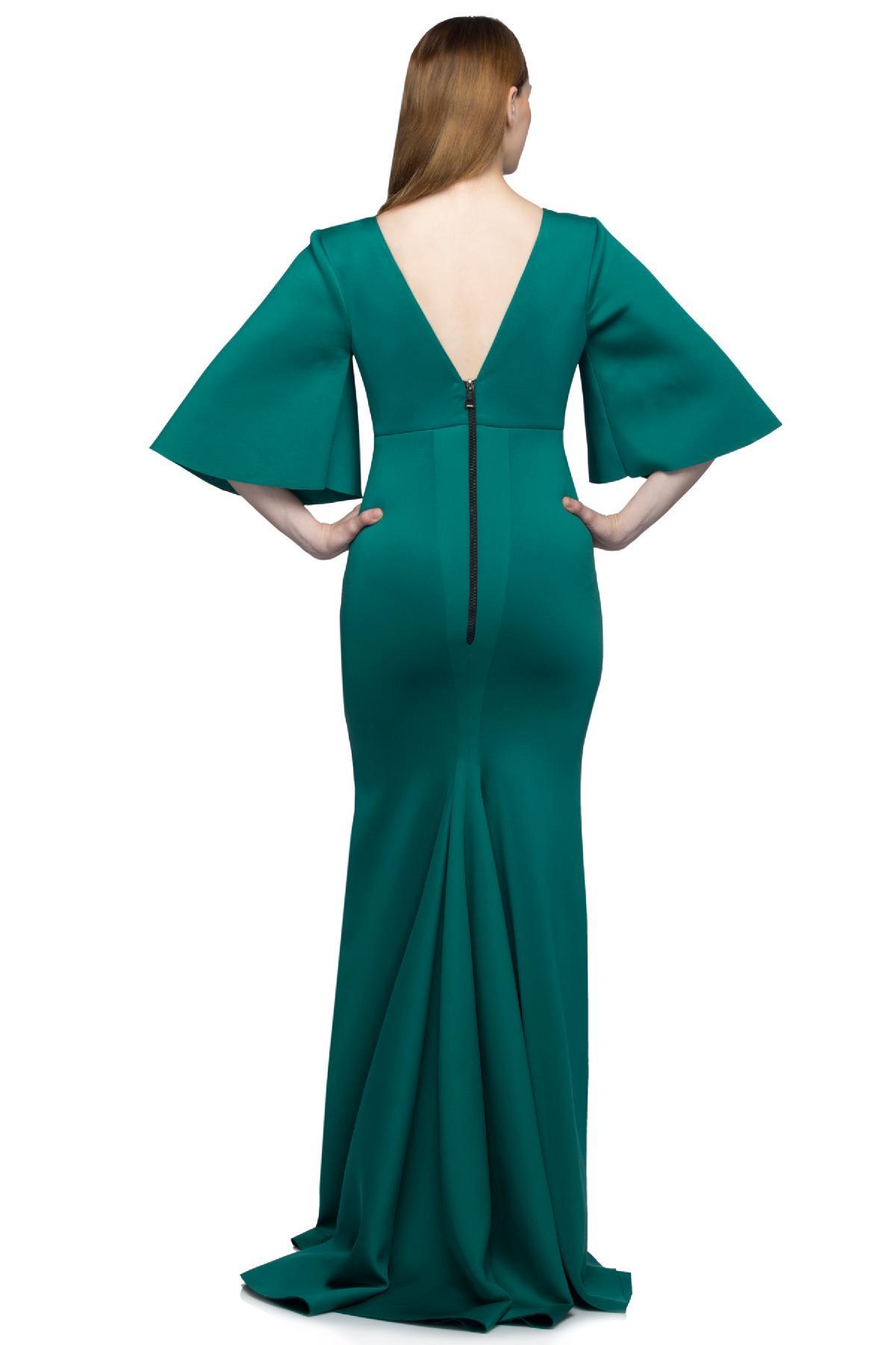Deep Green The Runway Gown by Mint Blush by Aamir, Sahil & Shazmeen for rent  online | FLYROBE
