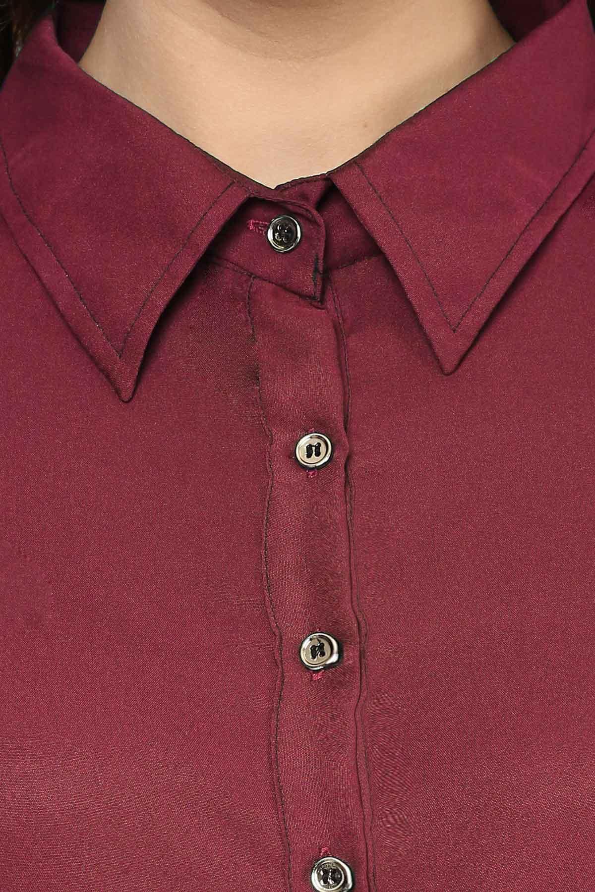 maroon polo jumpsuit