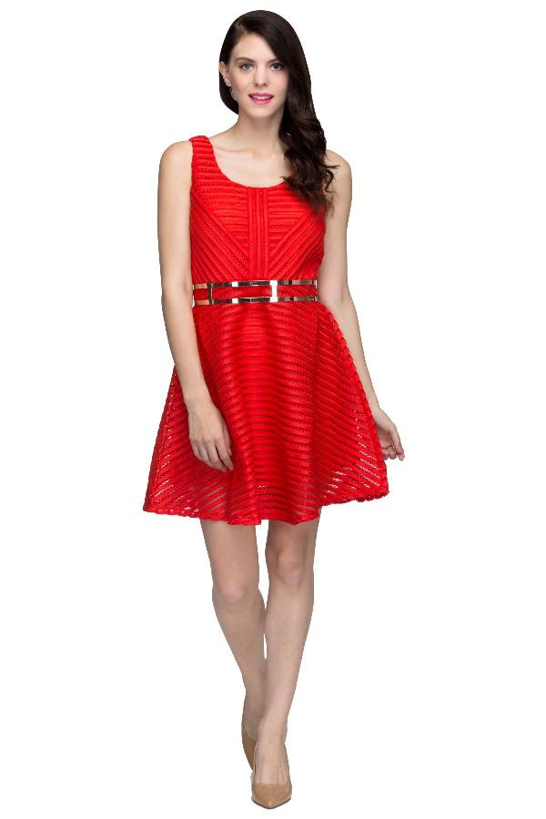 lulu skater dress Green Skater Dress - Chiffon Mini Dress - Cutout Skater Dress