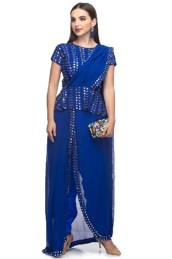 Royal Blue Royal Blue Pants by The BostonLuxe for rent online