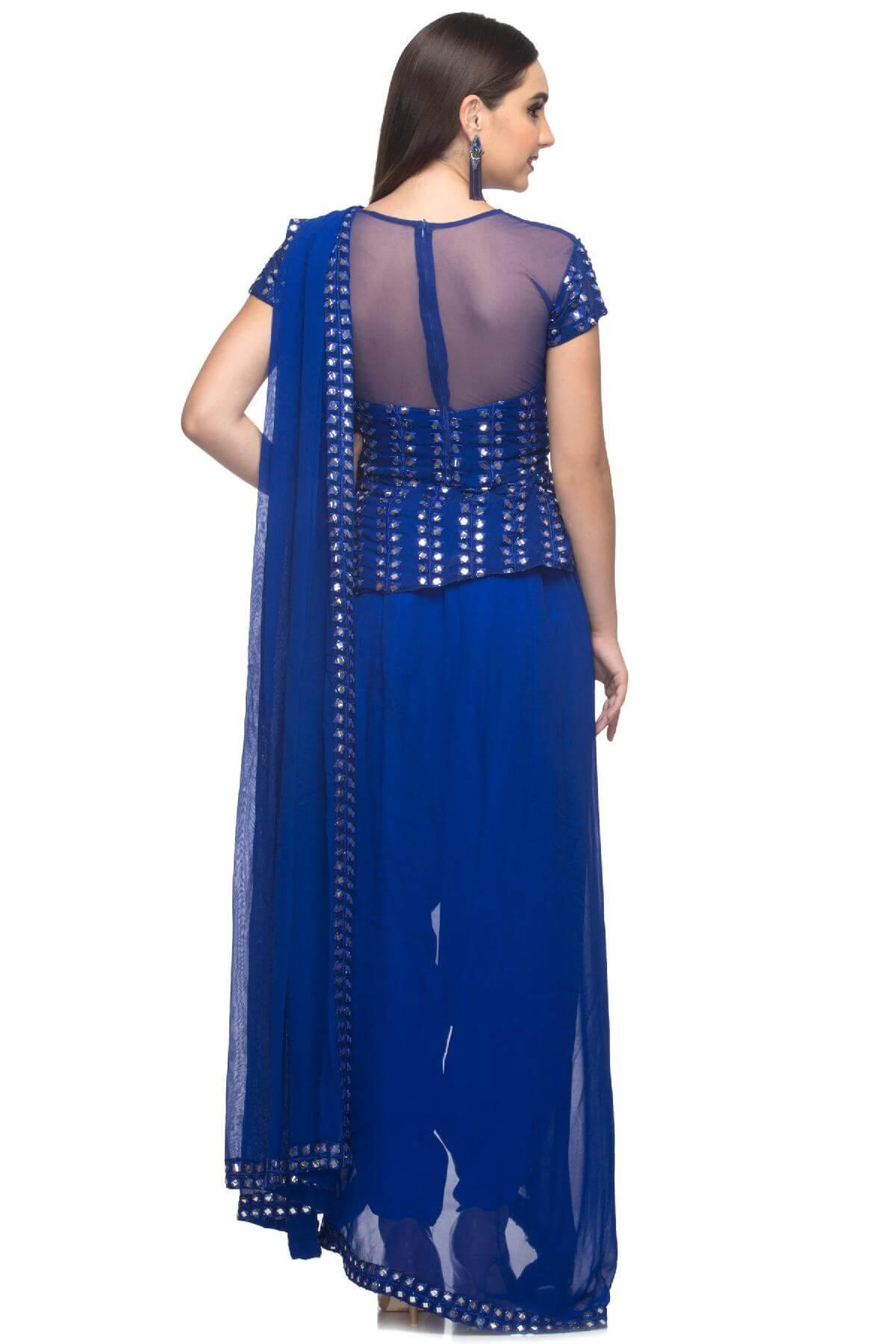 Dhoti Suits - Buy Indo - Western Dhoti Style Saree Set of 2 | Label Shaurya  Sanadhya – RANGNAARI