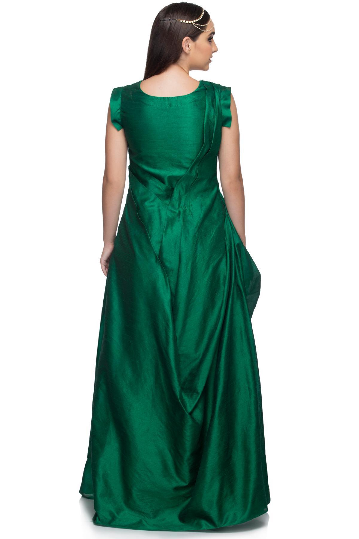 slim fit dress slacks Lace-Up Long Glitter Prom Dress with Floral Bodice– PromGirl main image 1