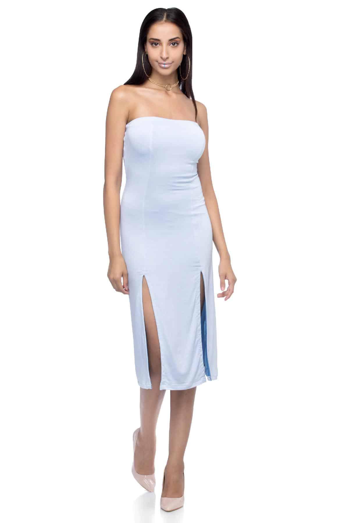 blue dress for baby girl Mismatched Royal-Blue Sexy Side Slit Mermaid Soft Satin Long Bridesmai