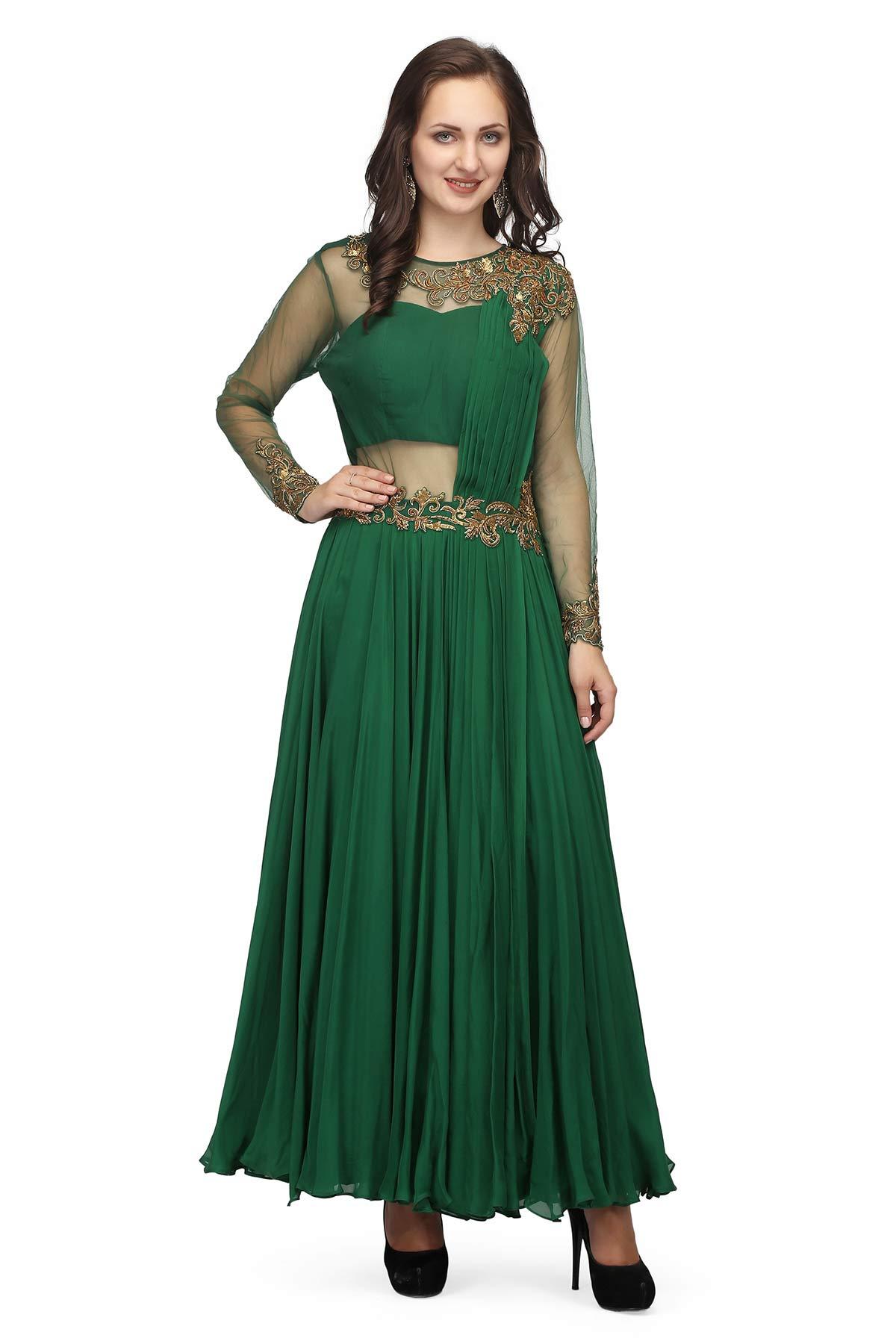 Discover 71+ emerald green gown for rent
