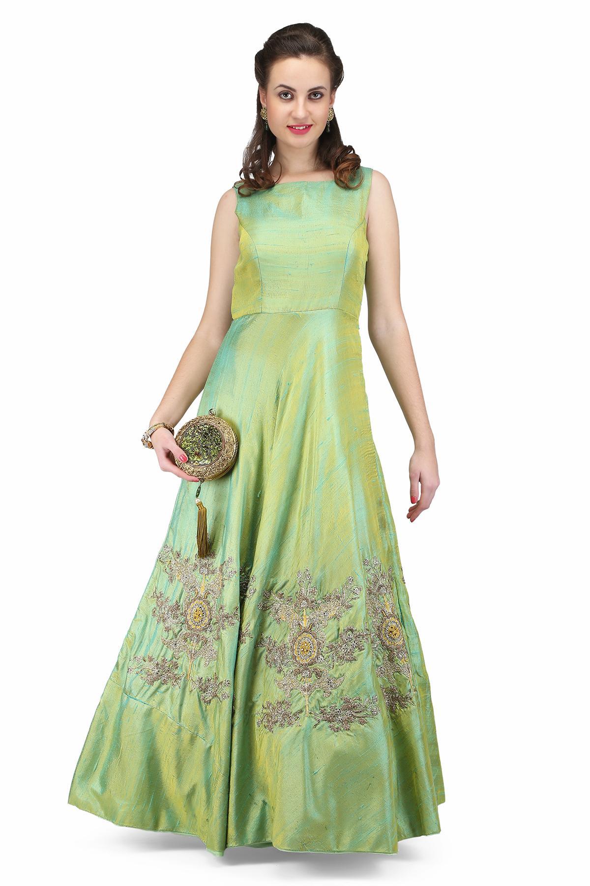 pista green gown