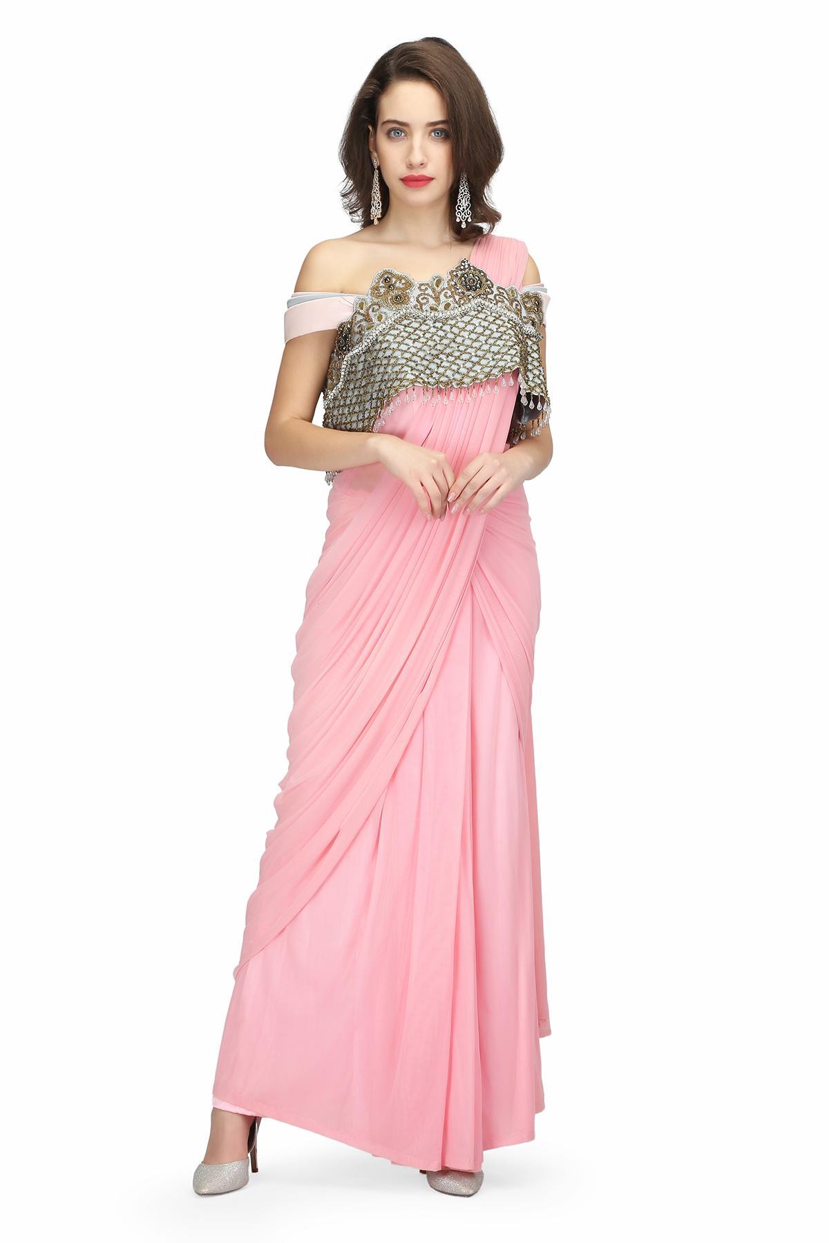 Buy Sarees With Shrugs Online In India At Best Price Offers | Tata CLiQ