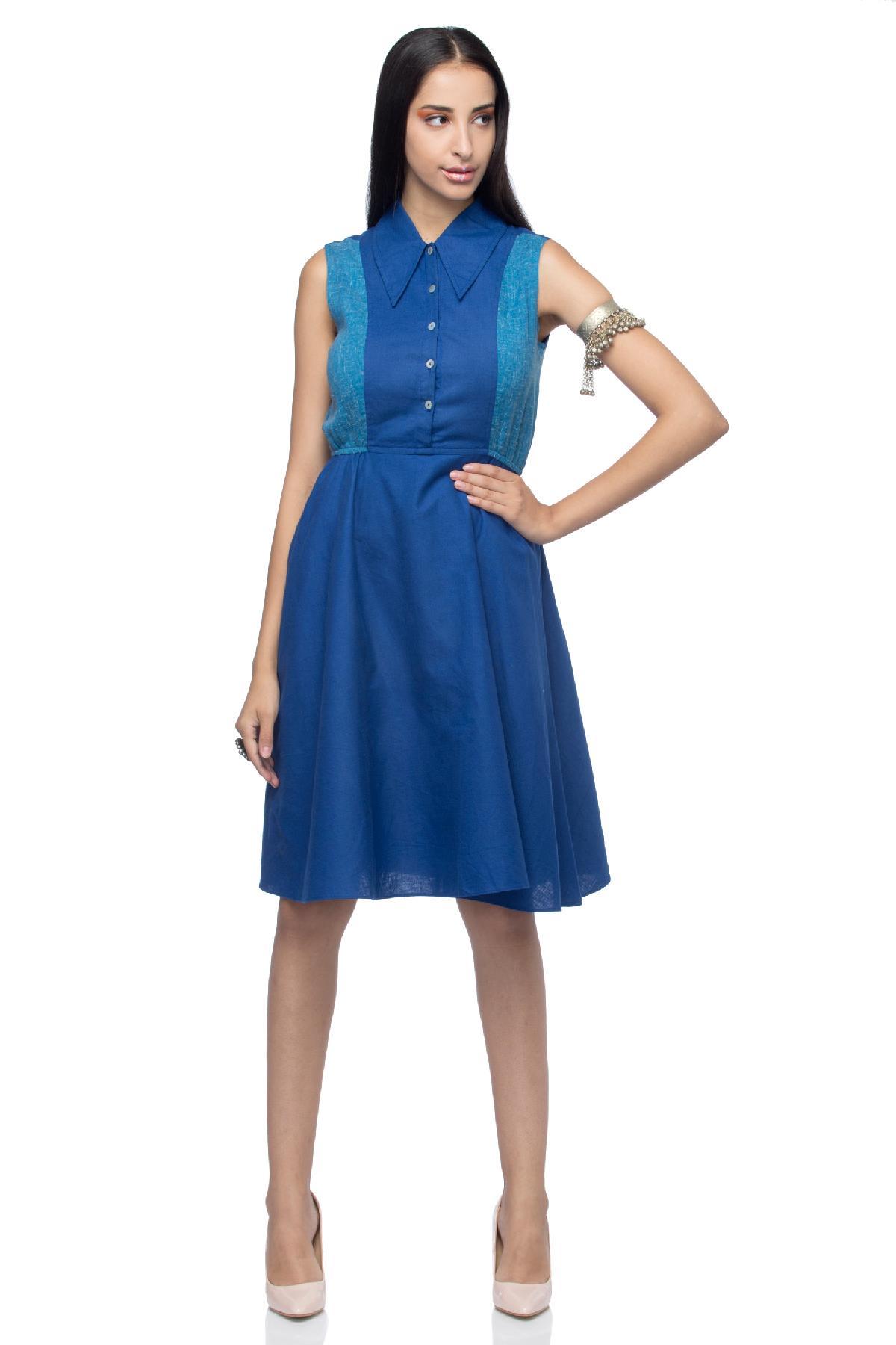 Teal and Blue Hues of Blue Summer Dress by Red Sister Blue for rent online  | FLYROBE