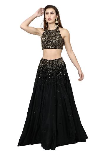 ethnic skirt and crop top