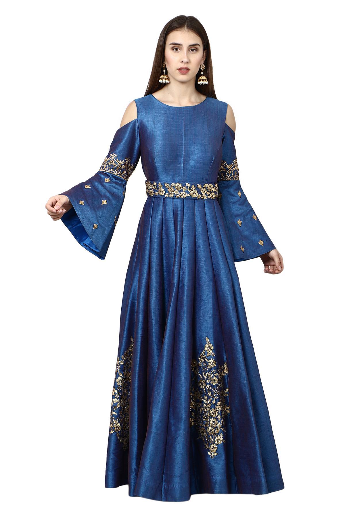 Royal blue clearance ethnic dresses