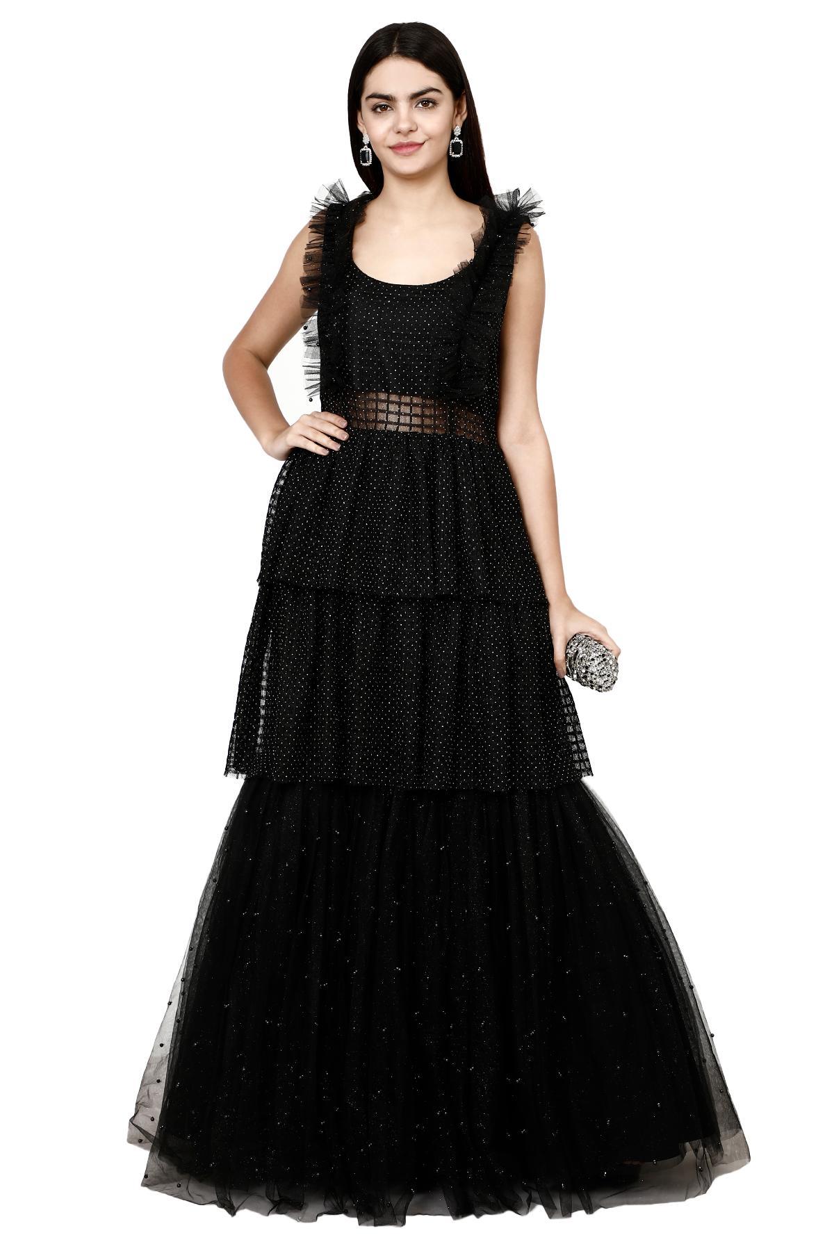 Black ethnic cheap gown