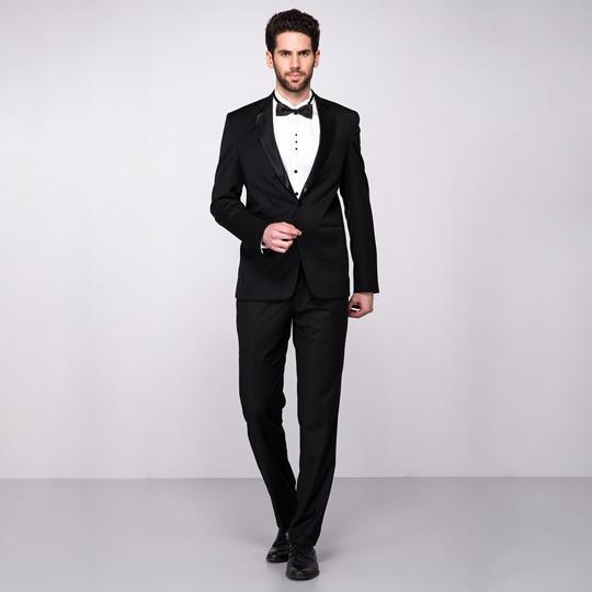 Black Black Evening Tuxedo by The BostonLuxe for rent online FLYROBE