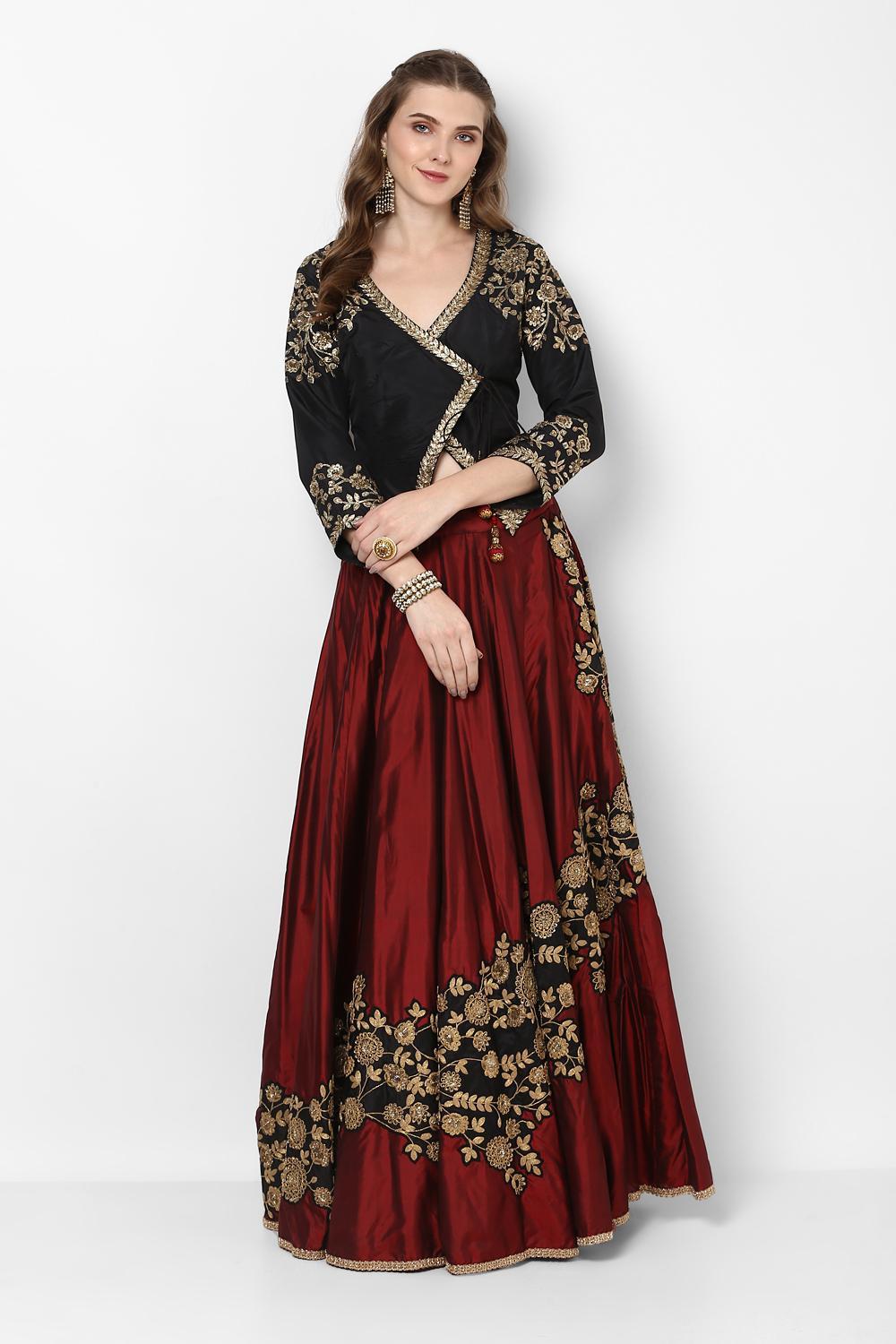 Navy Blue Red Long Skirt And Crop Top Disney Descendants Fashion