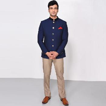 Buy Mulberry Bandhgala Jodhpuri Designer Blazer With White Trouser Wedding  Functions Perfect for Formal Party Wear Online in India - Etsy