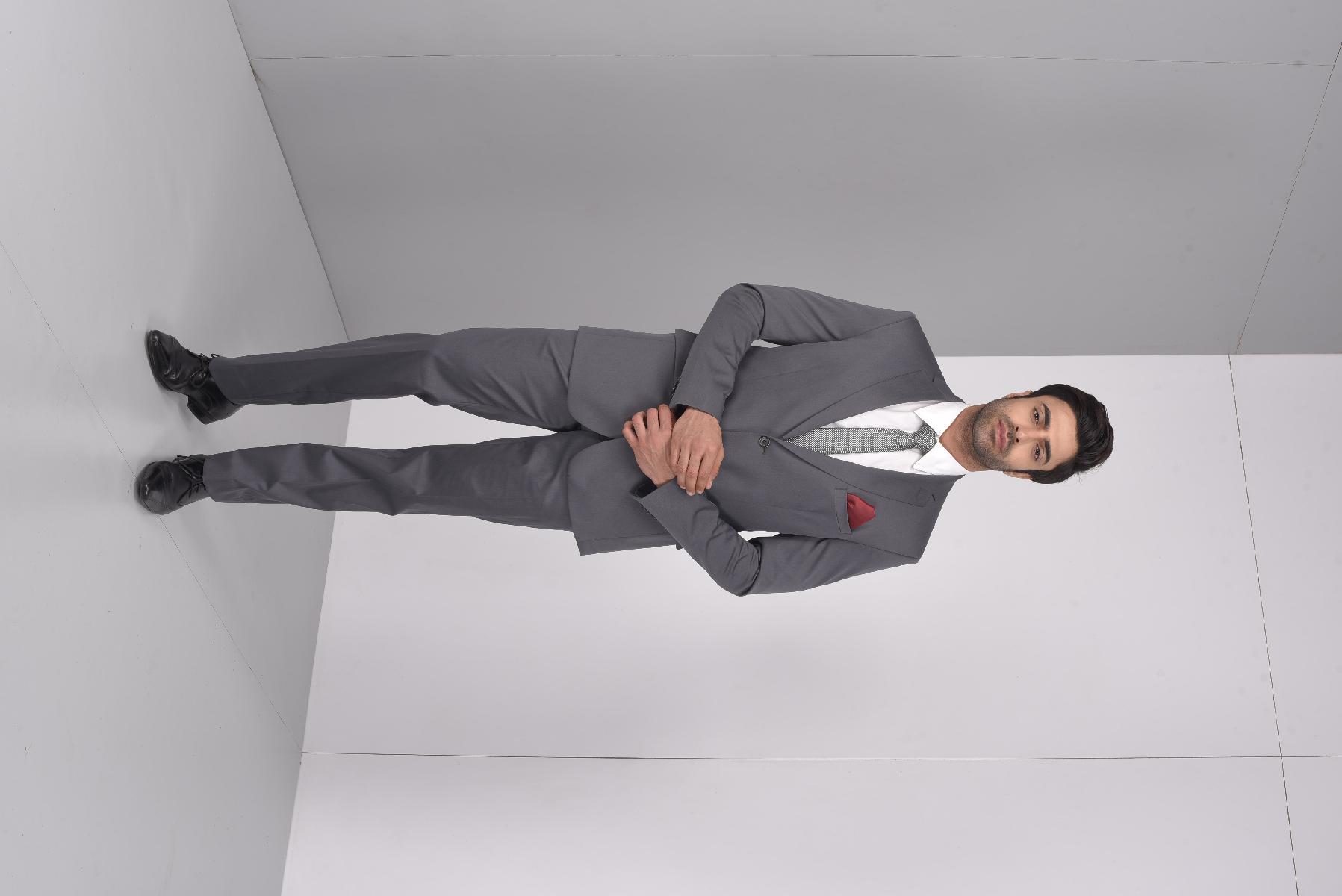 Buy Mchenry Men Ash Grey Solid Poly Viscose Regular Fit Formal Trousers  Online at Best Prices in India - JioMart.
