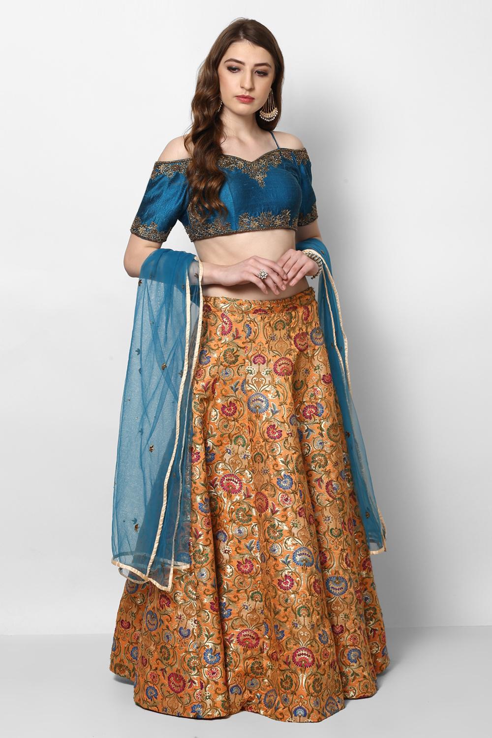Indian Dress for Women Girl Lehenga Choli Set Tops Blouse Skirt Shawl  Embroidery Bollywood Performance Pakistan Nepal Clothing - AliExpress