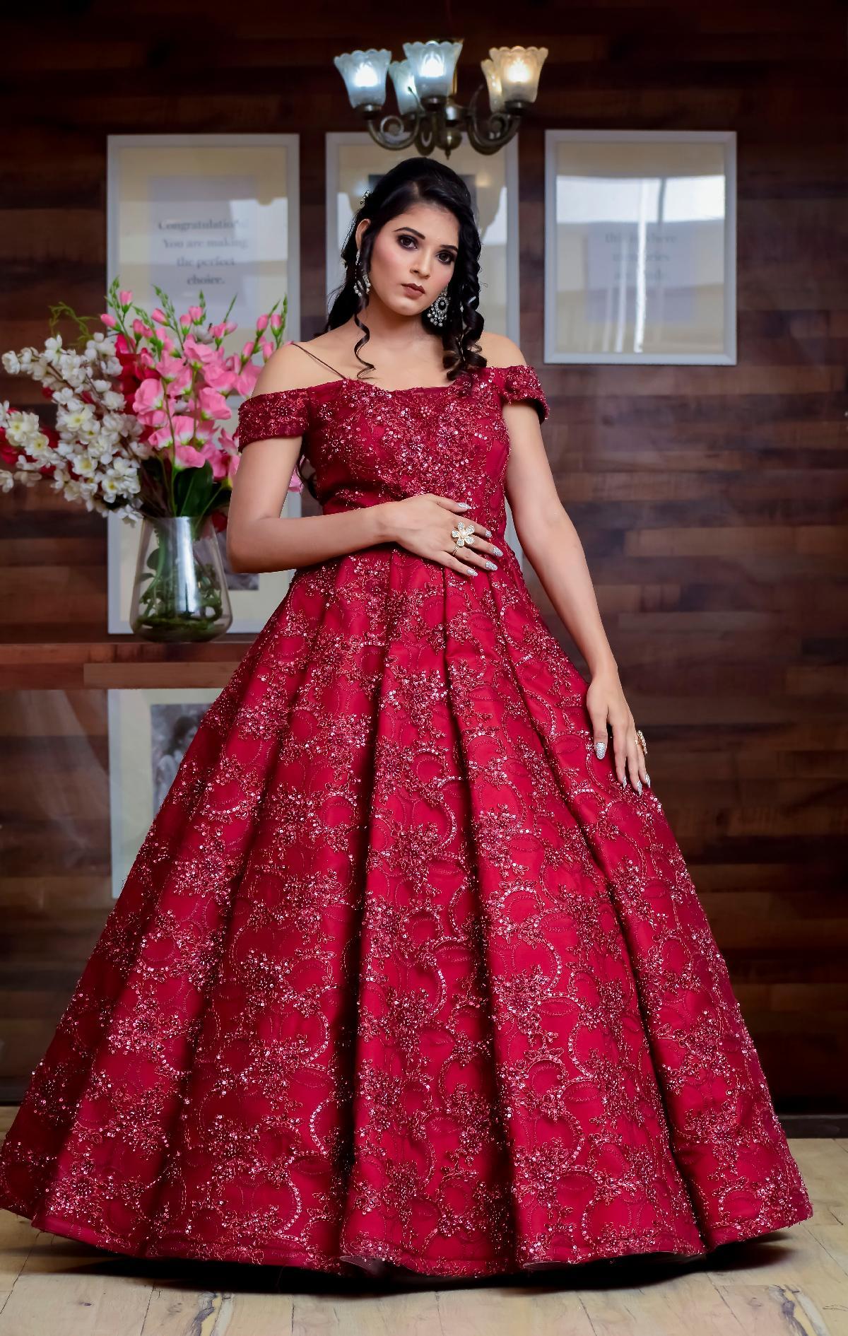 Buy RIRitu Kumar Red Gown for Women Online  Tata CLiQ Luxury