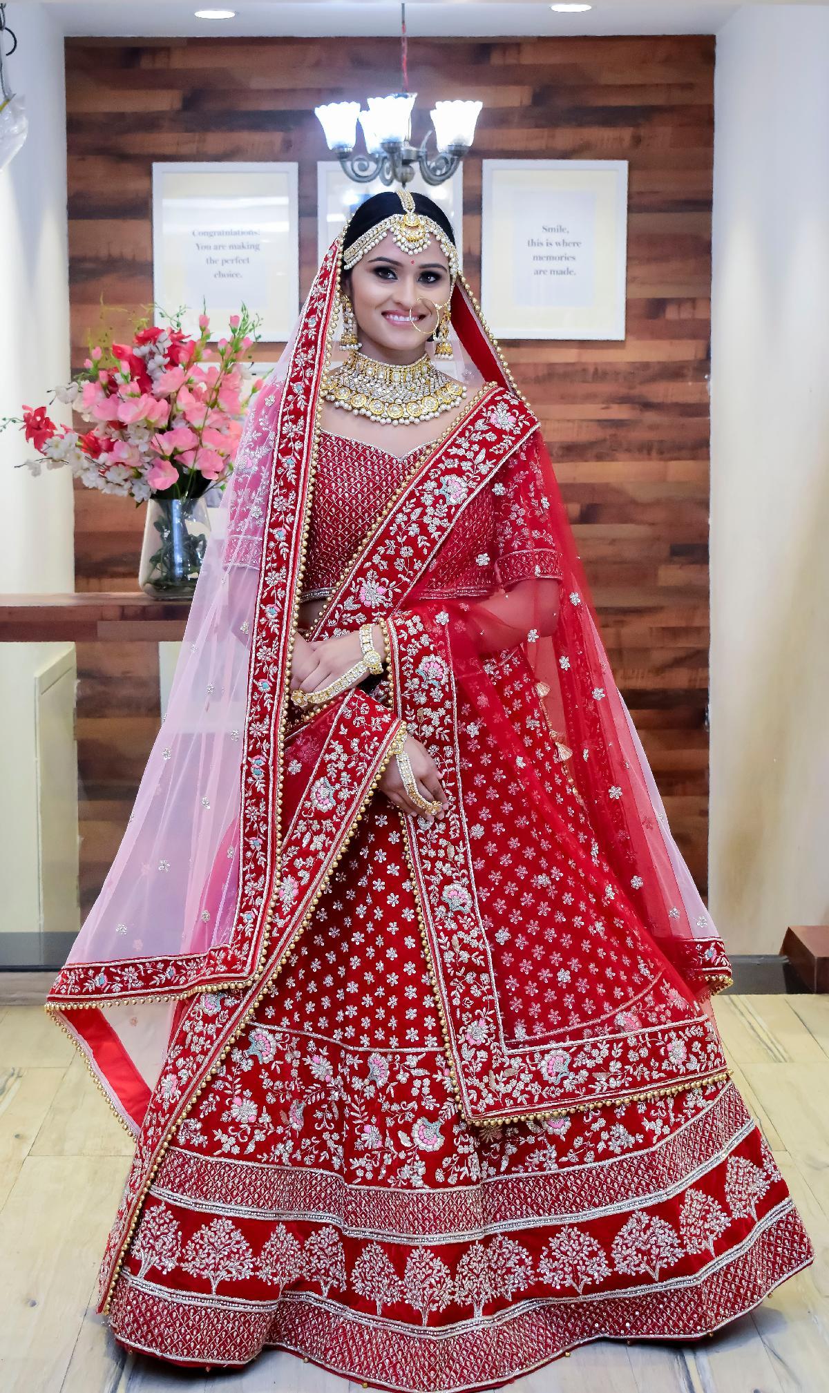 Pakistani Red Bridal Lehenga Designer Dress #BN790 | Bridal lehenga red, Red  bridal dress, Pakistani bridal dresses