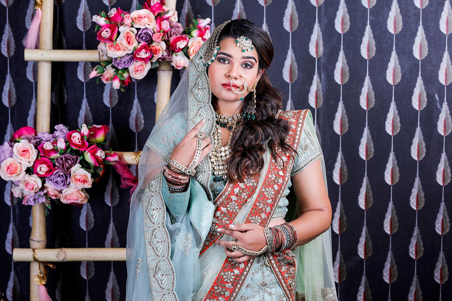 gorgeous light green lehenga with exquisite jewellery - Shaadiwish | Indian  outfits lehenga, Indian fashion dresses, Indian wedding dress
