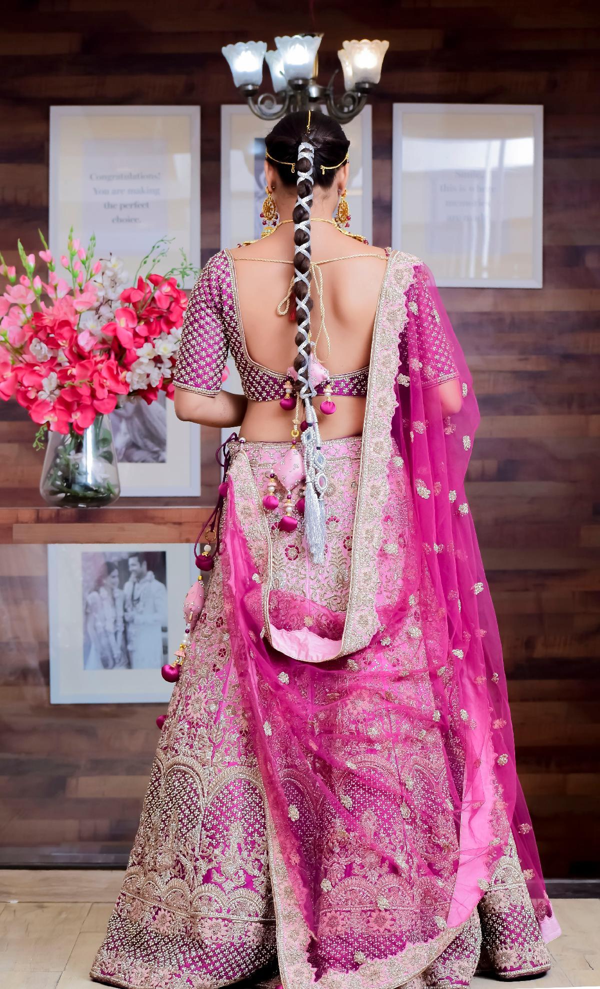 Purple Purple Dual Shade Bridal Lehenga By Lalit Dalmia For Rent Online Flyrobe 7282