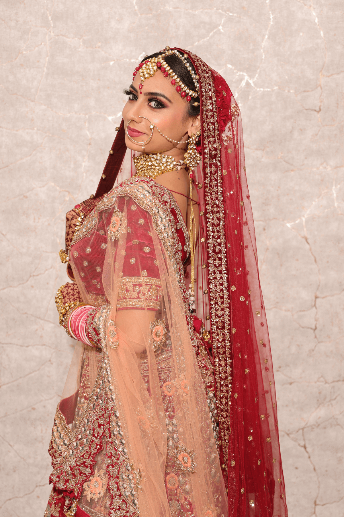 Pakistani Wedding Dress, Maroon Bridal Lehenga Choli With Peach Net Dupatta Bridesmaid  Dress, Wedding Dress, Reception Dress, Indian Dress, - Etsy