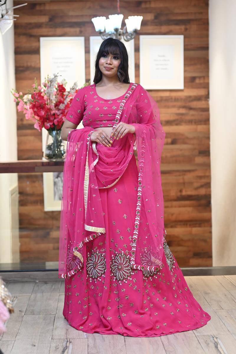 60 Shades of Pink lehenga for an Indian Bride - Pink is in