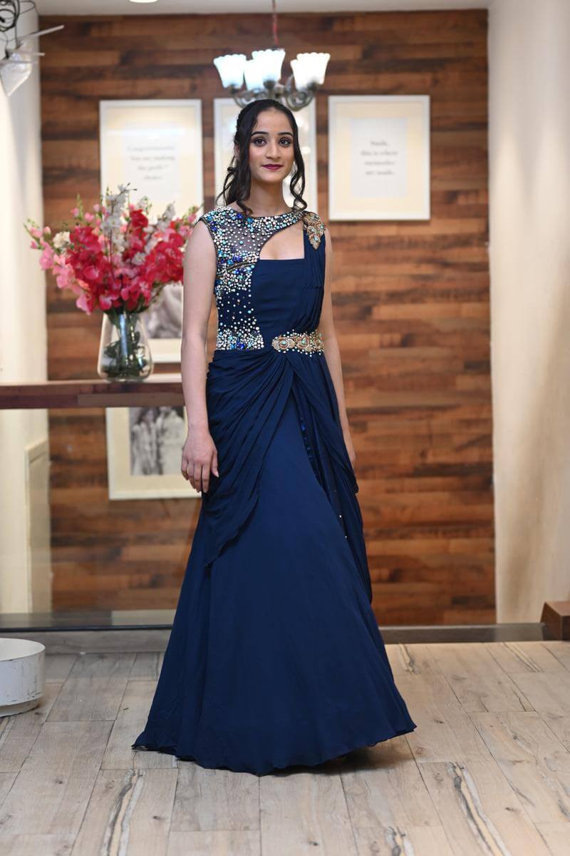 Electric Blue Handloom Pure Plain Chanderi Silk Saree With 6 Inches Bo –  WeaverStory
