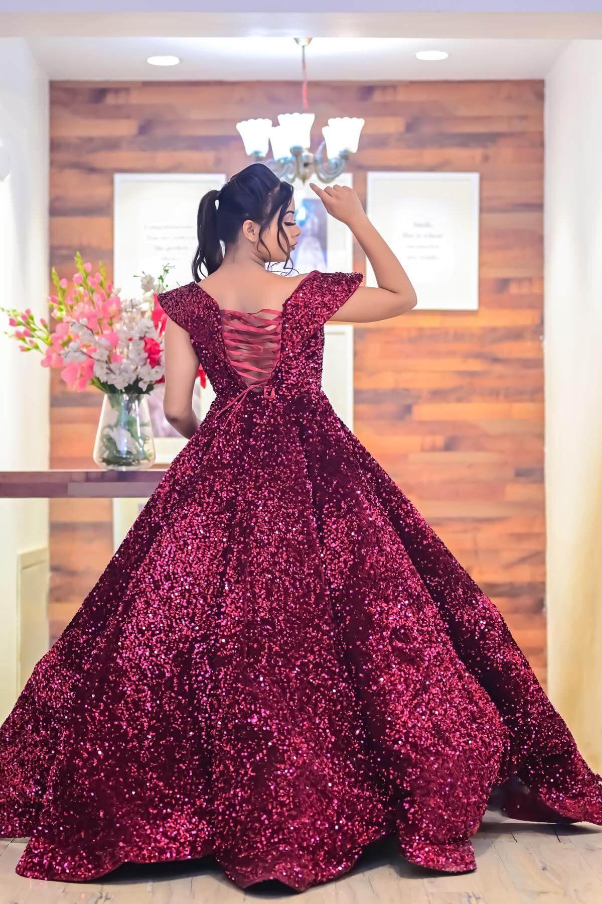 Explore 127+ sequin ball gown latest