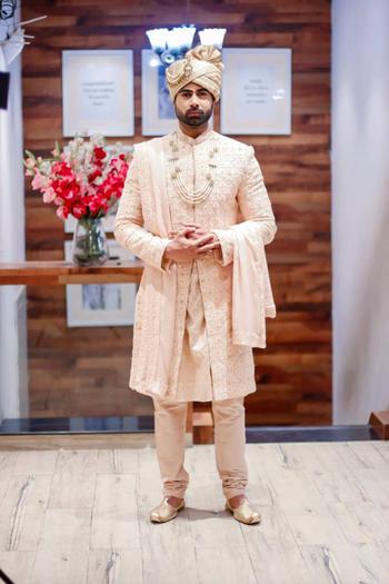 Buy Jodhpuri Coat Pant Suit Wedding Men Sherwani Suit Ivory Grey Online in  India  Etsy