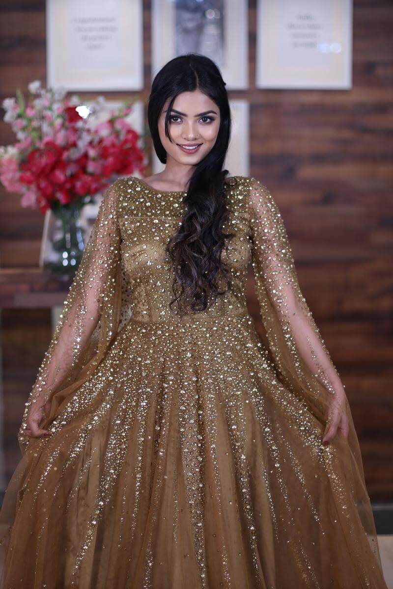 green emerald velvet dress Gold-Trimmed Long Black Prom Dress: Ladivine CM358 Black Gold / 2