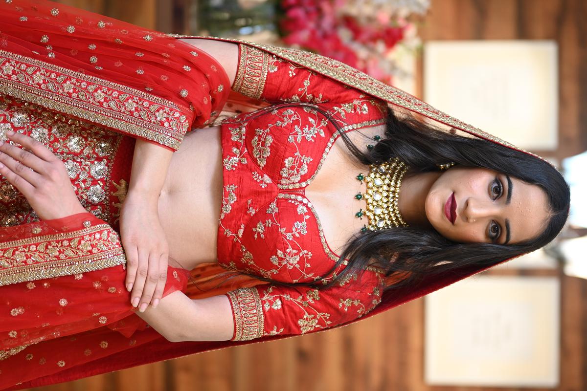 25 Red Floral Lehengas We are Swooning Over! | Bridal designs, Indian  dresses traditional, Floral lehenga