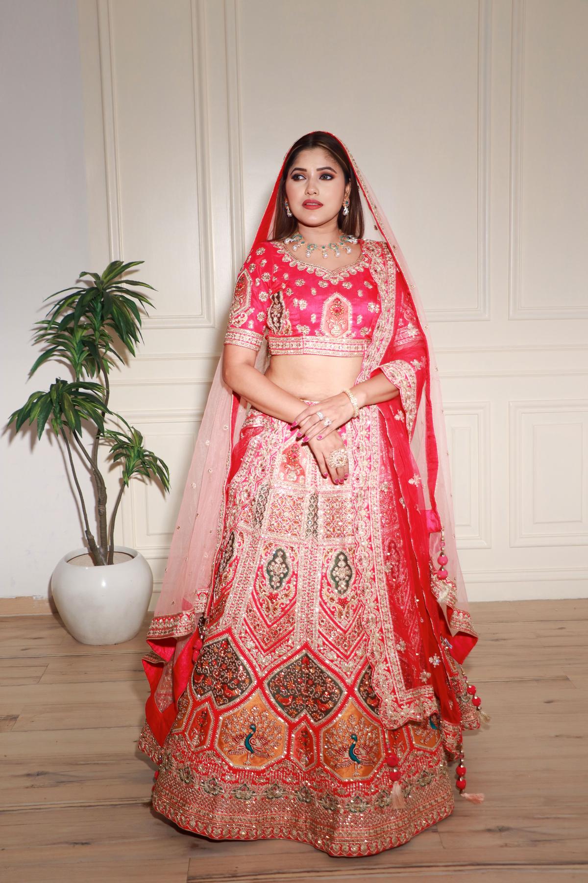 Integral Multi Colour Wedding Designer Lehenga Choli