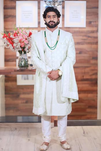 Celebrate the wedding in style...embrace yourself with a elegant sherwani  from Manyavar #Manyavar#Sherwa… | Wedding dress men, Indian groom wear, Wedding  outfit men
