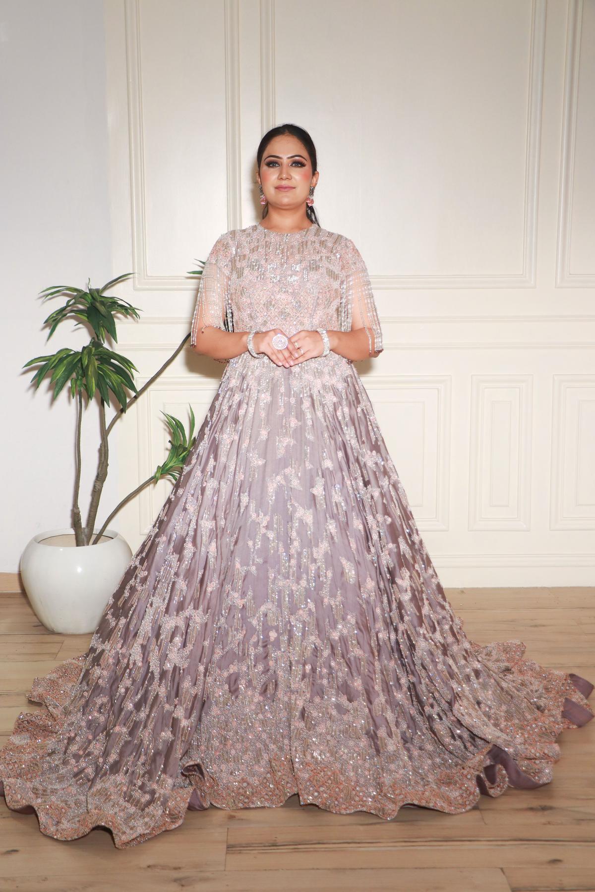 Payal Keyal Design Light Grey A Grand Entrance Gown by Payal Keyal for rent online | FLYROBE
