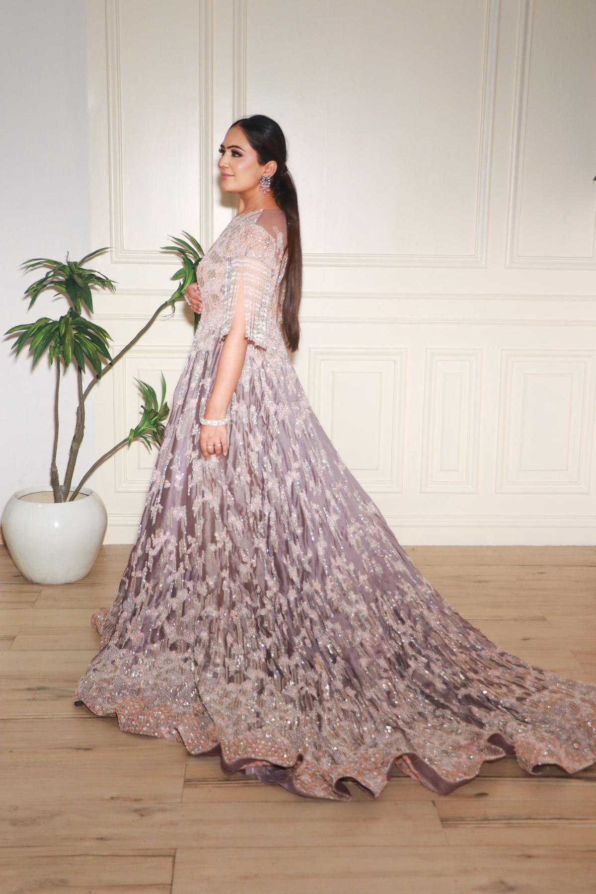 Payal Keyal Design Light Grey A Grand Entrance Gown by Payal Keyal for rent online | FLYROBE