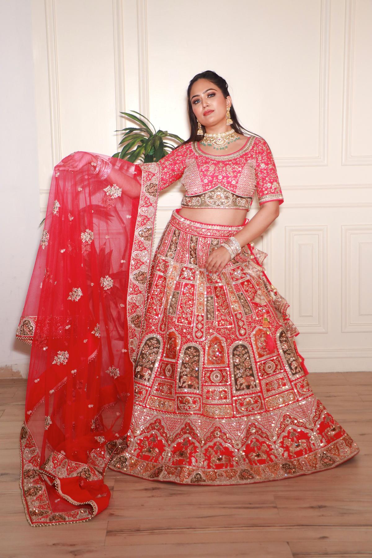 Buy Designer Bridal Lehenga & Wedding Lehenga Choli Online