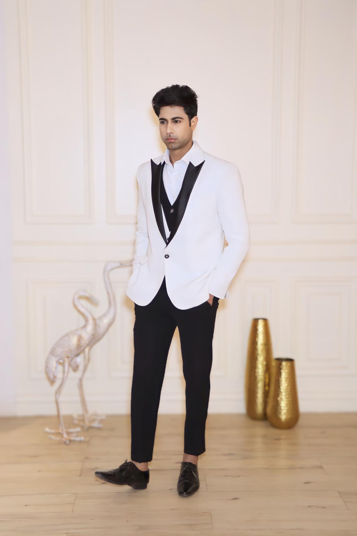 black plus size wedding guest dresses Black Smoking Double Breasted Tuxedo Suit  StudioSuits