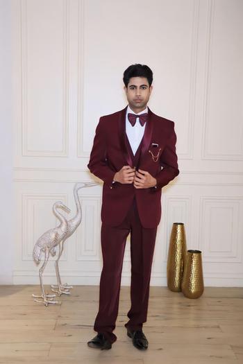 Kenneth Cole Burgundy Suit - Rental Style
