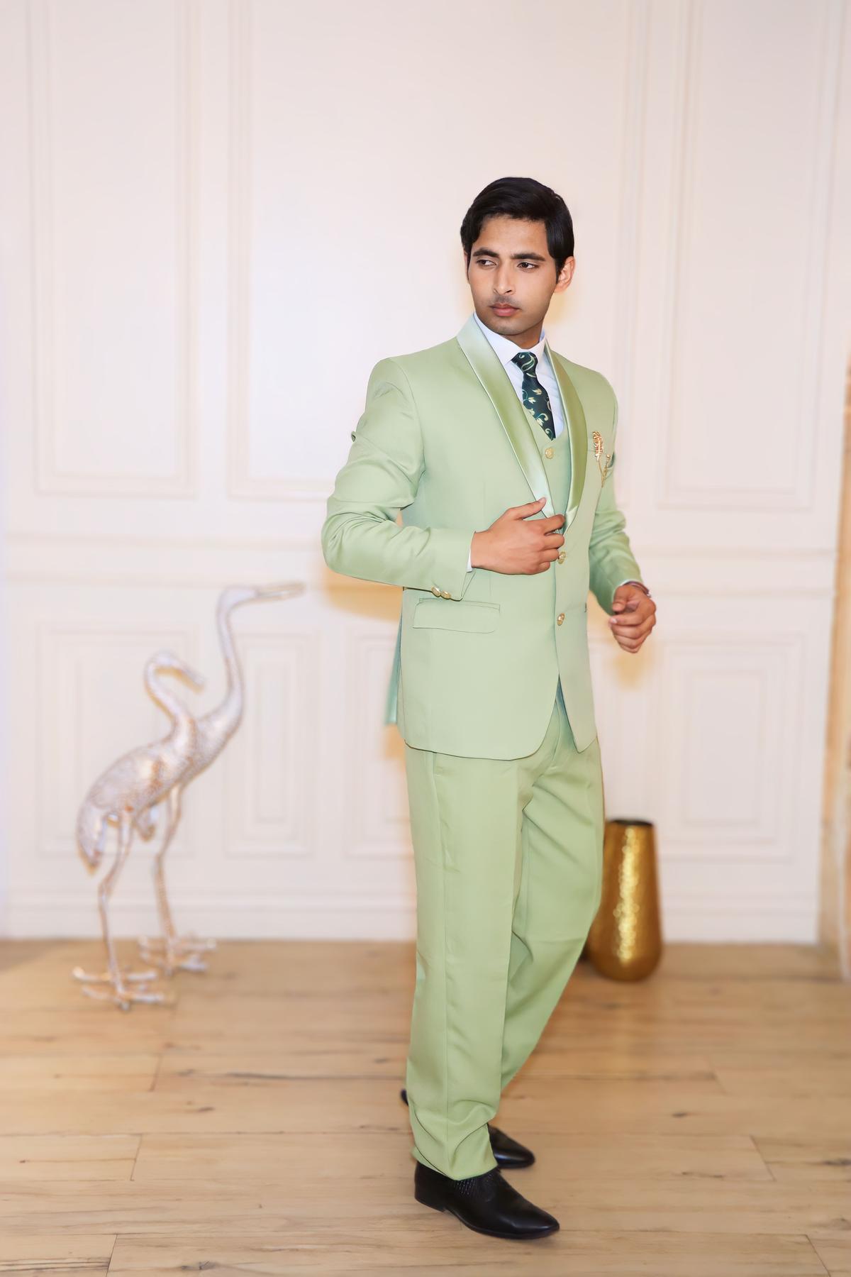 Green suit online hotsell